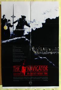 3e484 NAVIGATOR: AN ODYSSEY ACROSS TIME one-sheet '88 Aussie time travel fantasy, really cool image!