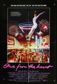 3e515 ONE FROM THE HEART int'l 1sheet '82 Francis Ford Coppola, rare different image of Las Vegas!