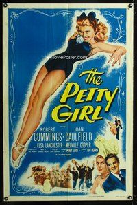 3e543 PETTY GIRL style A one-sheet R55 sexiest full-color artwork of Joan Caulfield by George Petty!