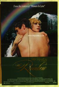 3e590 RAINBOW one-sheet movie poster '89 romantic image of embracing Paul McGann & Sammi Davis!