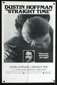 3e753 STRAIGHT TIME one-sheet movie poster '78 Dustin Hoffman, Theresa Russell, Edward Bunker