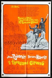 3e838 THOUSAND CLOWNS one-sheet movie poster '66 Jason Robards, Barbara Harris, Barry Gordon