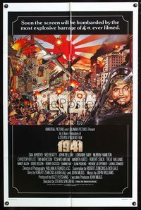 3f004 1941 int'l one-sheet '79 Steven Spielberg, John Belushi, Dan Aykroyd, David McMacken art!