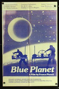 3g121 BLUE PLANET one-sheet movie poster '84 Franco Piavoli's Il Pianeta Azzurro, cool image!
