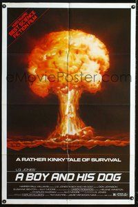 3g134 BOY & HIS DOG one-sheet poster R82 a rather kinky tale of survival & great smiley nuke image!