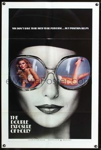3g230 DOUBLE EXPOSURE OF HOLLY one-sheet poster '76 great image of sexy Catherine Erhardt, X-rated!