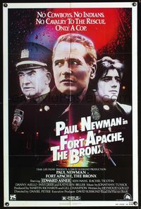 3g294 FORT APACHE THE BRONX one-sheet movie poster '81 Paul Newman & Edward Asner as NYPD cops!