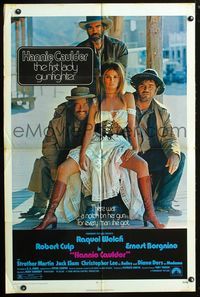 3g340 HANNIE CAULDER one-sheet '72 sexiest cowgirl Raquel Welch, Robert Culp, Ernest Borgnine!