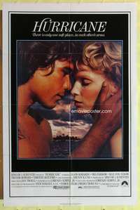3g380 HURRICANE one-sheet movie poster '79 Jason Robards, Max Von Sydow, sexy Mia Farrow close up!
