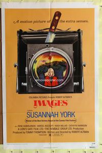 3g390 IMAGES one-sheet movie poster '72 Robert Altman, Susannah York, cool camera w/knife image!