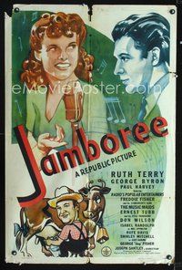 3g407 JAMBOREE one-sheet movie poster '44 radio shows w/Ernest Tubb & his Texas Troubadours!