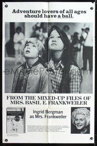 3g527 MIXED-UP FILES OF MRS. BASIL E. FRANKWEILER 1sh '75Ingrid Bergman, Sally Prager, Johnny Doran