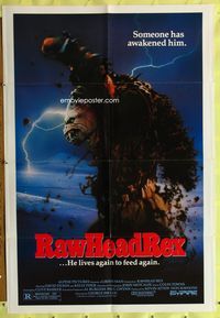 3g677 RAWHEAD REX one-sheet poster '86 Clive Barker, cool S. Watts monster art, it lives to feed!