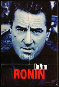 3g705 RONIN DS teaser one-sheet '98 Robert De Niro, Jean Reno, Anyone is an enemy for a price!