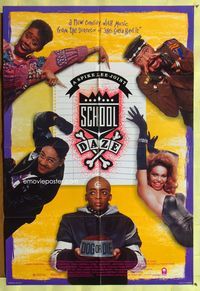 3g730 SCHOOL DAZE one-sheet movie poster '88 early Spike Lee, Laurence Fishburne, Giancarlo Esposito