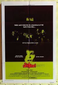 3g736 SENTINEL one-sheet movie poster '77 there must forever be a guardian at the gate from Hell!