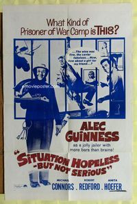3g756 SITUATION HOPELESS-BUT NOT SERIOUS military 1sheet '65 Guinness, Touch Connors, Robert Redford