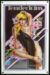 3g849 TENDERLOINS one-sheet movie poster '80 sexy Penelope artwork, x-rated!