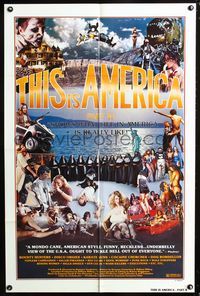 3g869 THIS IS AMERICA PART II one-sheet poster '77 wild shock-umentary of the U.S., crazy images!