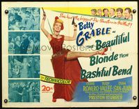 3h336 BEAUTIFUL BLONDE FROM BASHFUL BEND 1/2sh '49 Sturges, sexy Betty Grable has the biggest guns!