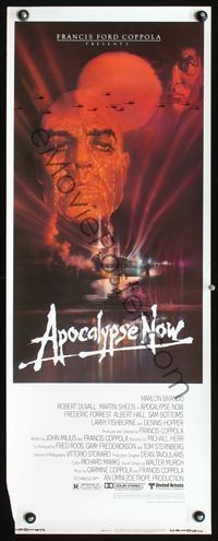 3j327 APOCALYPSE NOW insert poster '79 Francis Ford Coppola, classic Bob Peak art of Marlon Brando!