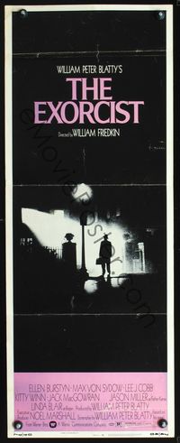 3j439 EXORCIST insert '74 William Friedkin, Max Von Sydow, horror classic from William Peter Blatty