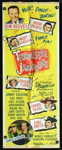 3j755 TENNESSEE JAMBOREE insert '64 Jim Reeves, Webb Pierce, Marty Robbins, Nashville country music