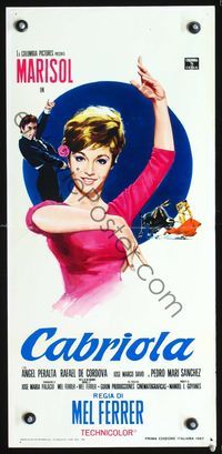 3j092 EVERY DAY IS A HOLIDAY Italian locandina poster '65 Mel Ferrer, art of pretty dancer Marisol!