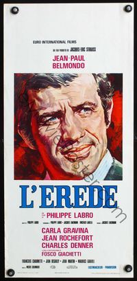 3j093 EXTERMINATOR Italian locandina poster '73 L'Heritier, super close art of Jean Paul Belmondo!
