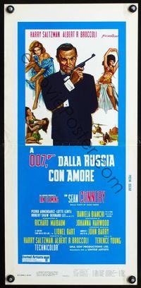 3j109 FROM RUSSIA WITH LOVE Italian locandina R70s Sean Connery is Ian Fleming's James Bond 007!