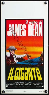 3j114 GIANT Italian locandina poster R83 great image of James Dean, directed by George Stevens!