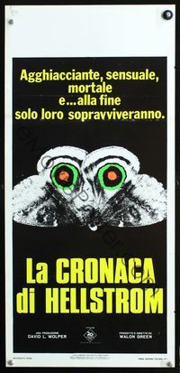 3j131 HELLSTROM CHRONICLE Italian locandina movie poster '71 cool huge moth close up image!