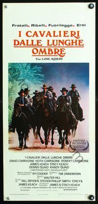 3j172 LONG RIDERS Italian locandina poster '80 David Carradine, Keith Carradine, Robert Carradine!