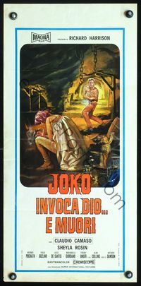 3j286 VENGEANCE Italian locandina poster '72Joko Invoca Dio... E Muori, Richard Harrison gunslinger!