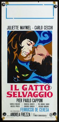 3j295 WILDCAT Italian locandina poster '69 Il gatto selvaggio, cool pop art of Mayniel & Cecchi!