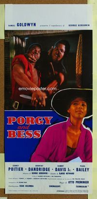 3j219 PORGY & BESS Italian locandina poster '59 Sidney Poitier, Dorothy Dandridge, Sammy Davis Jr.