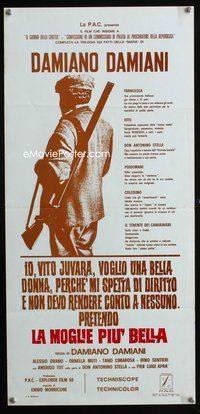 3j195 MOST BEAUTIFUL WIFE Italian locandina movie poster '70 La Moglie piu bella, Damiano Damiani