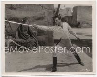 3m039 BEAU SABREUR 8x10 '28 great full-length image of young Gary Cooper pointing sword at his foe!
