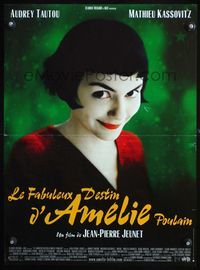 3o181 AMELIE French 15x21 movie poster '01 Jean-Pierre Jeunet, great close up of Audrey Tautou!