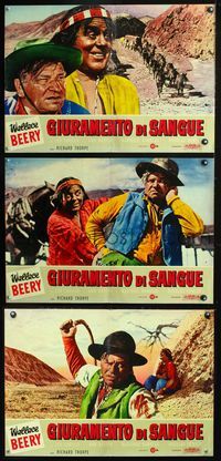 3o379 20 MULE TEAM 3 Italian photobustas R64 great images of cowboy Wallace Beery, Leo Carillo