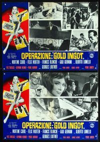3o389 ATOMIC AGENT 2 Italian photobusta movie posters '59 super sexy secret agent Martine Carol!