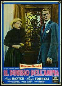 3o466 BEDEVILLED Italian photobusta poster '55 Steve Forrest fell in love with killer Anne Baxter!