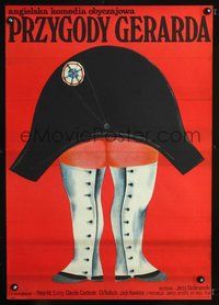 3o635 ADVENTURES OF GERARD Polish 23x33 poster '70 wacky Krzysztof Nasfeter art of rear end in hat!
