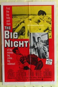 3r092 BIG NIGHT one-sheet movie poster '60 big money, big crime, big violence, teen thriller!