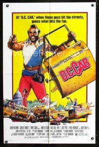3r202 D.C. CAB one-sheet poster '83 great Drew Struzan art of angry Mr. T with torn-off cab door!
