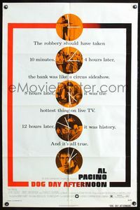 3r246 DOG DAY AFTERNOON one-sheet poster '75 Al Pacino, Sidney Lumet bank robbery crime classic!