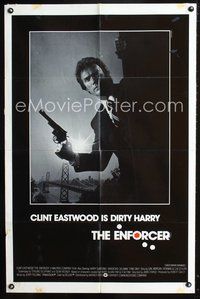 3r282 ENFORCER int'l one-sheet movie poster '76 photo of Clint Eastwood as Dirty Harry by Bill Gold!