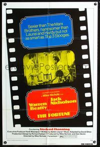 3r344 FORTUNE one-sheet poster '75 Jack Nicholson, Warren Beatty, Stockard Channing, Mke Nichols