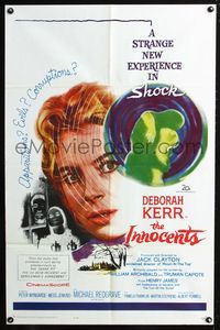 3r478 INNOCENTS one-sheet poster '62 Deborah Kerr in Henry James' English classic horror story!
