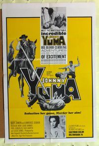 3r502 JOHNNY YUMA one-sheet movie poster '67 blood curdling western adventure art!